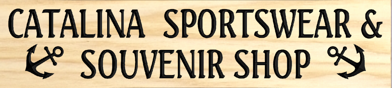 CATALINA  SPORTSWEAR sign